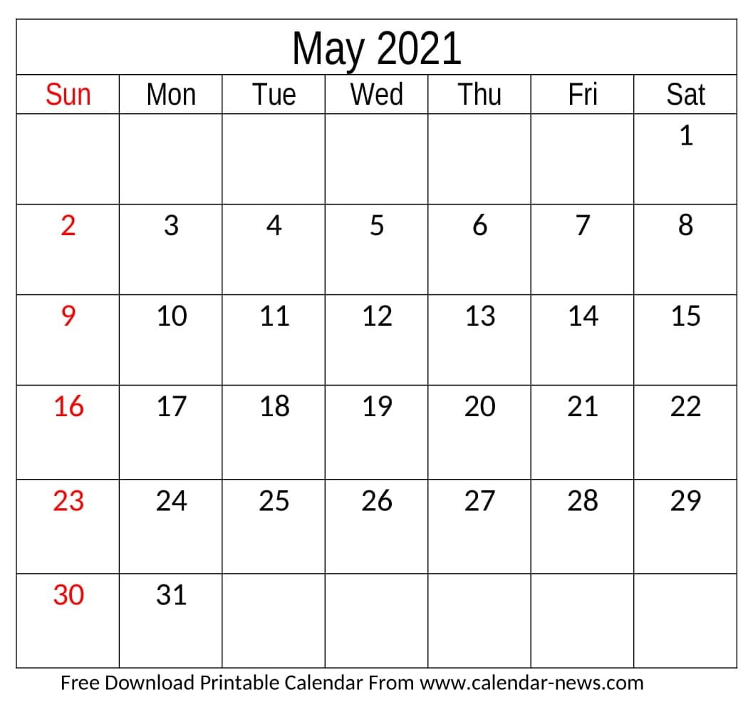 May 2021 Calendar Monthly And Desk Template | Calendar-News Show Me A Calendar For November 2021
