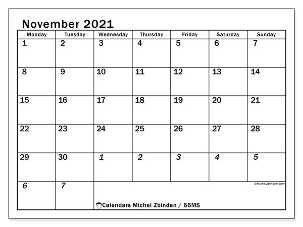 November 2021 Calendar | Calvert Giving November 2021 Calendar Canada