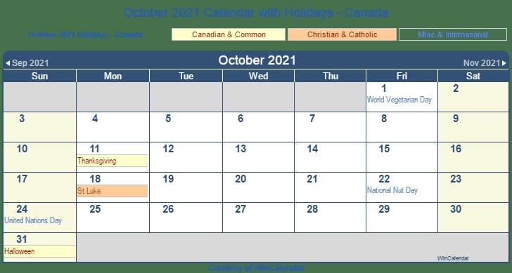 October 2021 Calendar | Calvert Giving November 2021 Calendar With Festivals