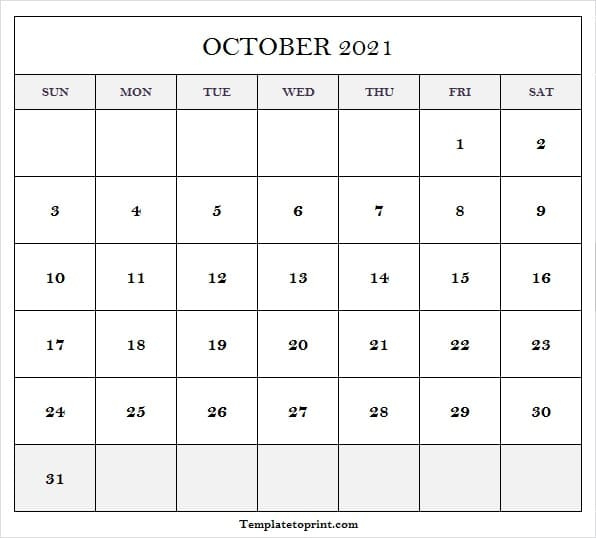 October 2021 Calendar Word - 2021 Calendar Printable How Many Days Are In The Month Of December 2021 Calendar