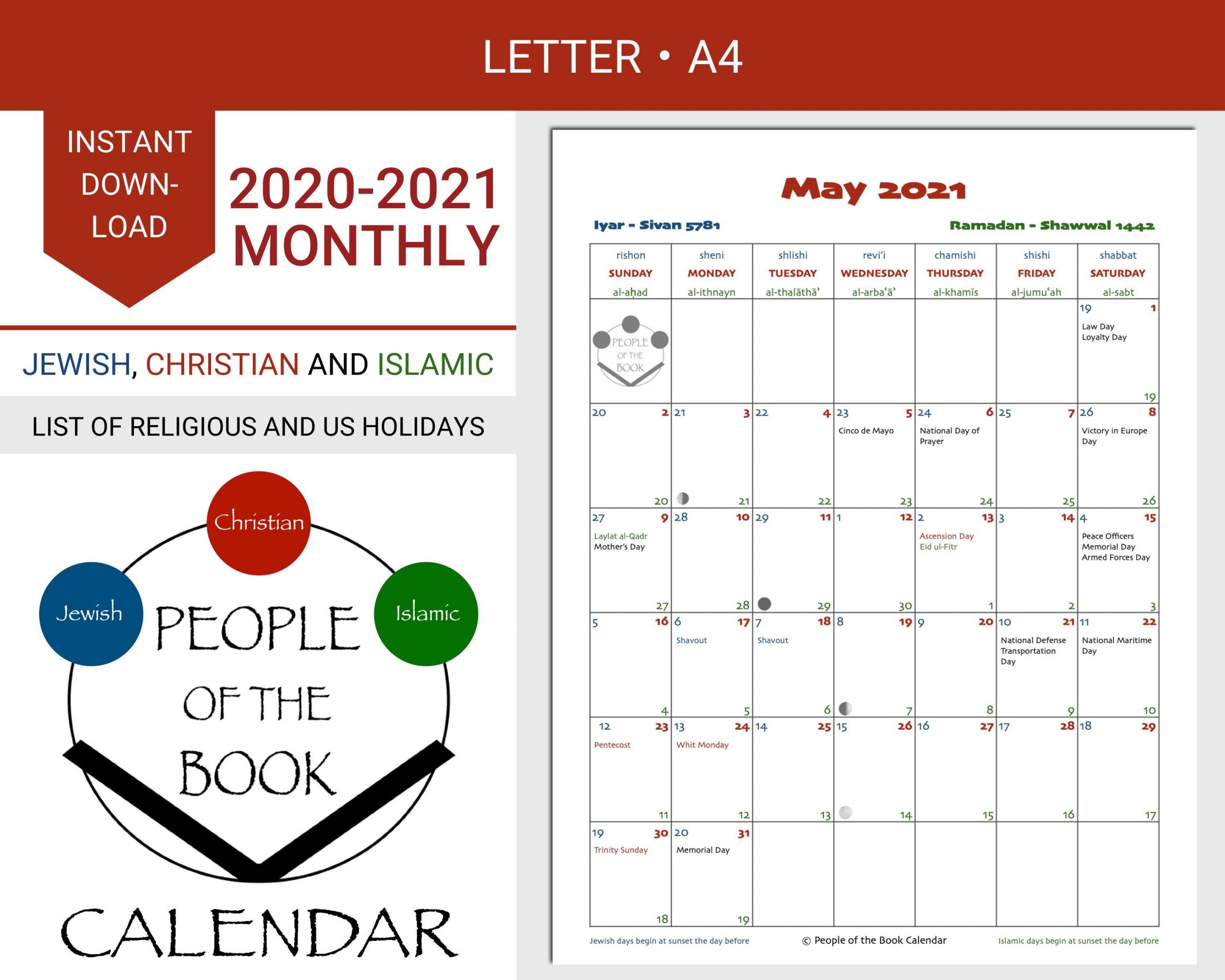 Pin On Printable Calendars: Jewish, Christian And Islamic December 2021 Islamic Calendar