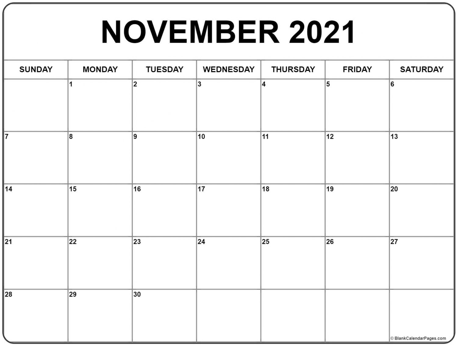 Pretty November 2021 Calendar | Calendar 2021 November 2020 To February 2021 Calendar