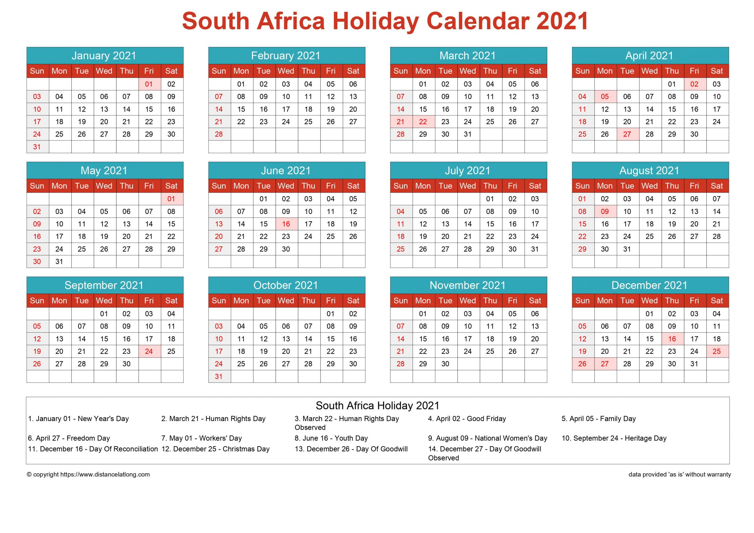 See Also: November 2021 Calendar South Africa