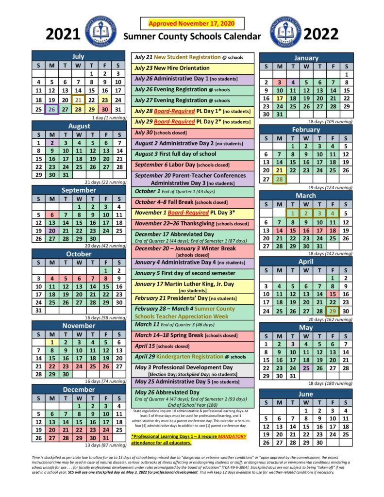 Sumner County School Calendar Holidays 2021-2022 December Global Holidays 2021 Calendar