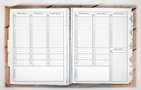 10 Best Weekly, Monthly &amp; Yearly Calendar Planner Free 5 Year Calendar Planner