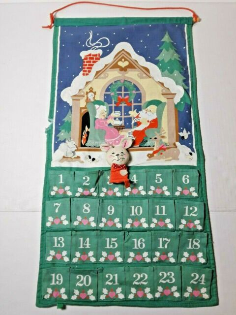 18.5&quot; House Countdown To Christmas Advent Calendar For Avon Christmas Calendar 1987