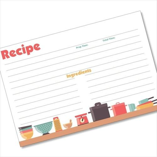 200+ Recipe Cards To Buy: Sort By Reviews/Color/Size 3X5 Calendar Templates Free