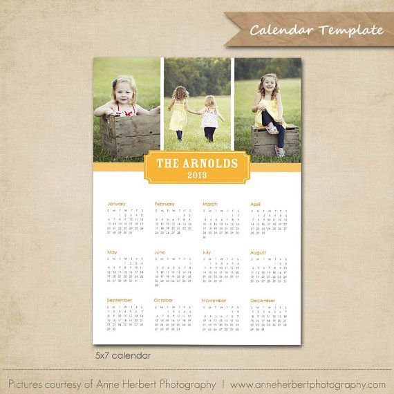 2013 Calendar Template 5X7 Calendar Par Marketingmall Sur 5X7 Calendar Templates Free
