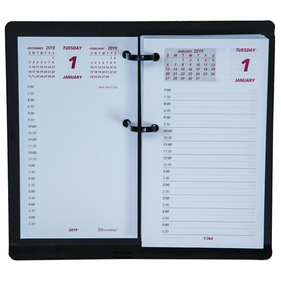 2019 Desk Calendar Pad With Base, 17 Style, Page Size 6 X 3 Calendars On One Page
