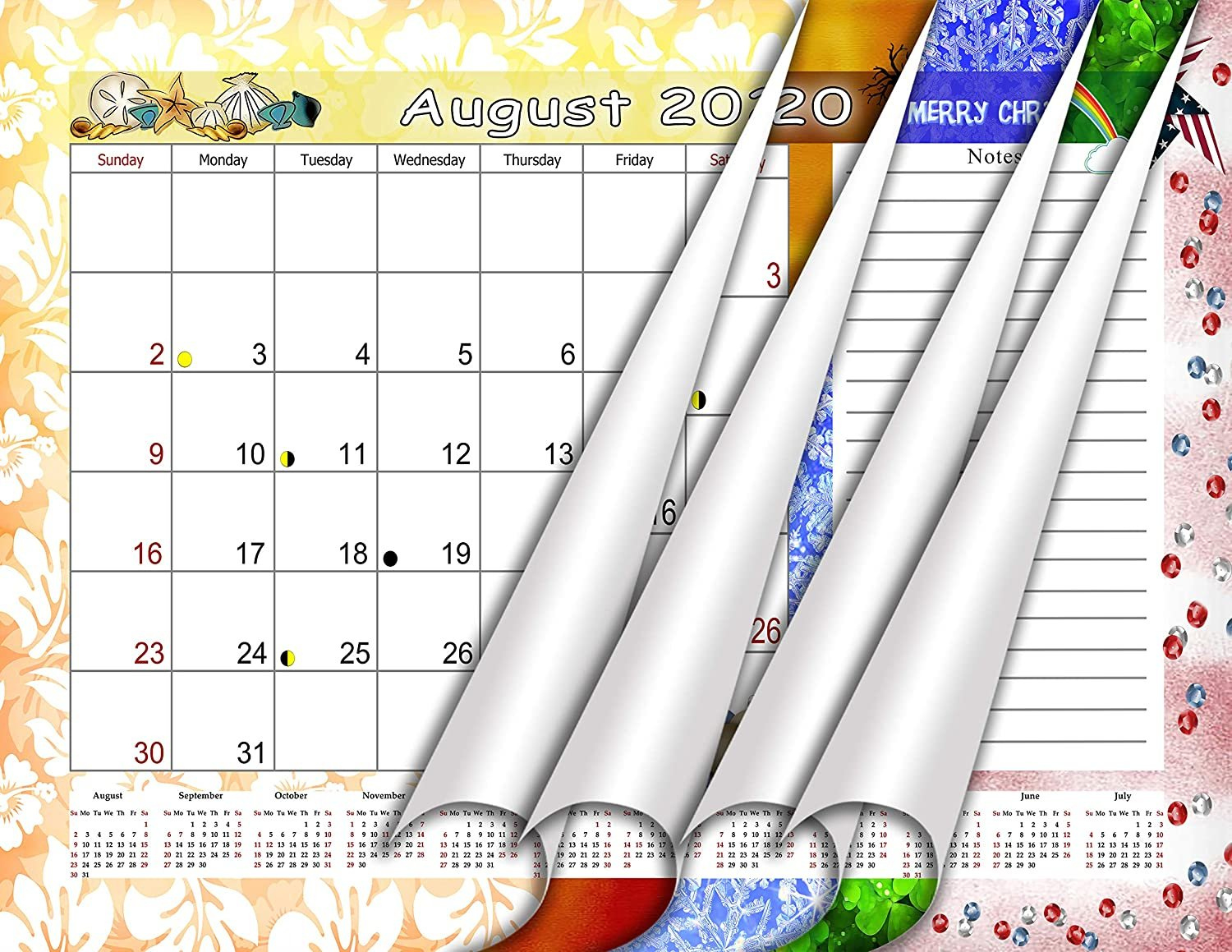 2020-2021 Academic Year 12 Months Student Calendar/Planner Undated Monthly Calendar For Three Irng Binder