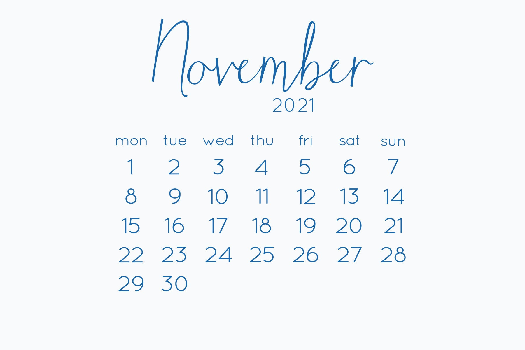 2021 Calendar Photo Templates Monthly Printable Digital Free Printable 4 X 6 Monthly Calendar