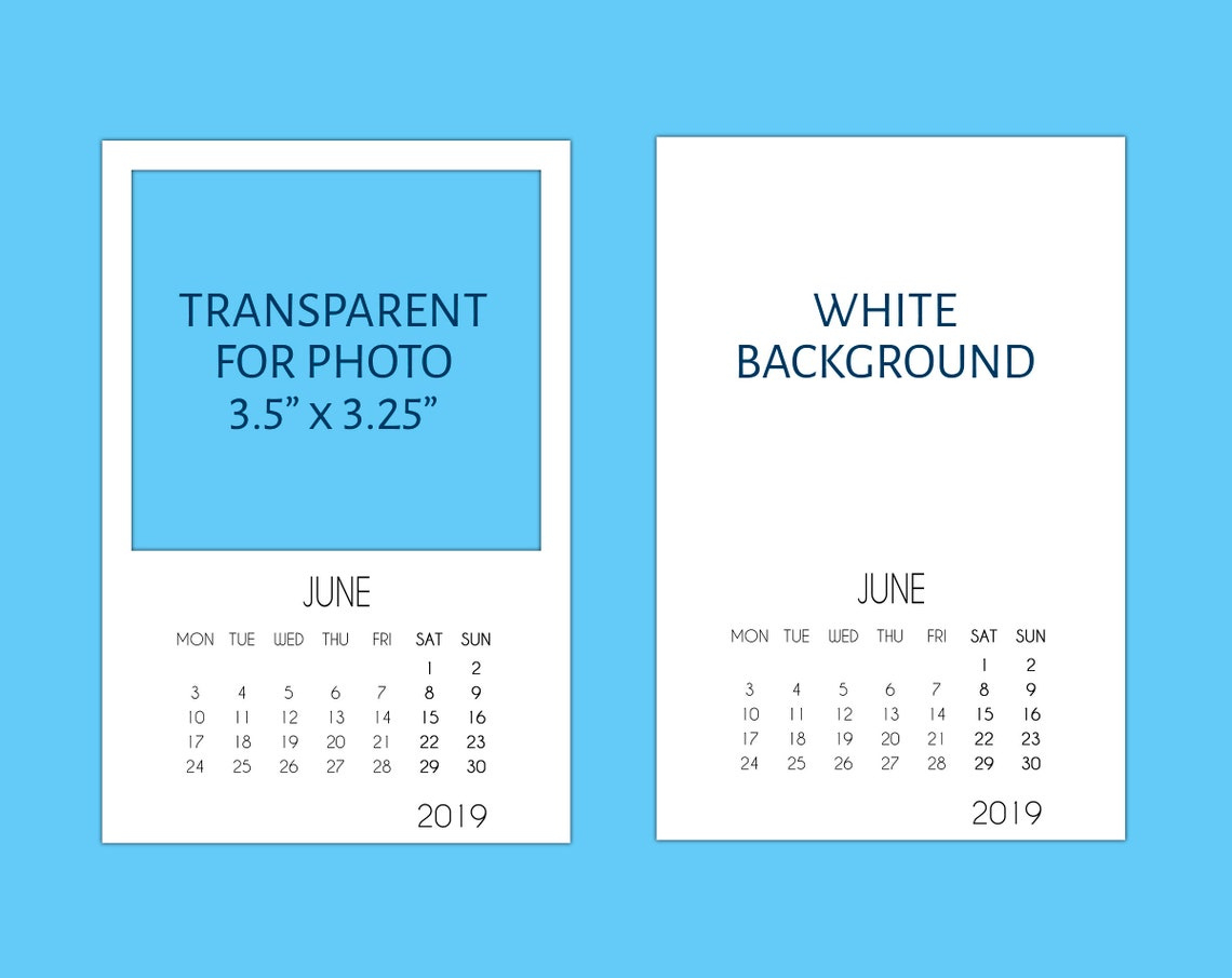 2022 And 2021 Calendar Templates 4X6 12 Fonts | Etsy Free Printable 4 X 6 Monthly Calendar
