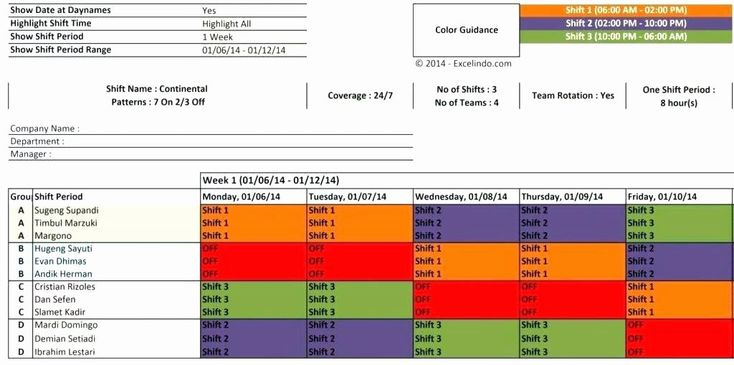 24 7 Shift Schedule Template Awesome 10 Hour Shift 24Hr 7 Day Timetable