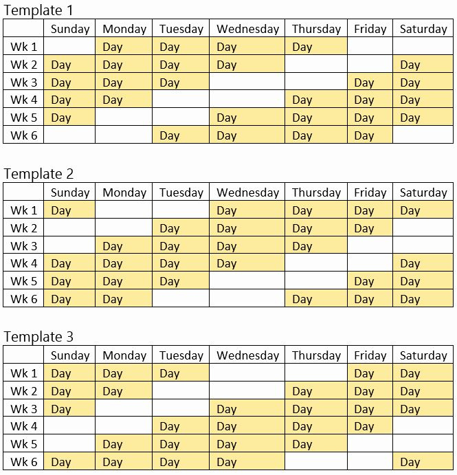 24 7 Shift Schedule Template Best Of Top 3 Schedule 7 Day 24 Hour Schedule