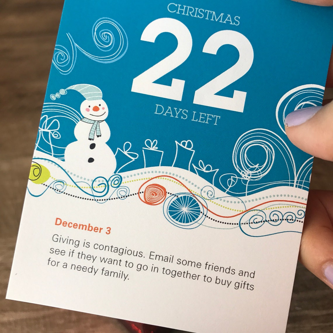25 Day Countdown To Christmas Tear-Off Advent Calendar | Etsy 32 Day Countdown Calendar