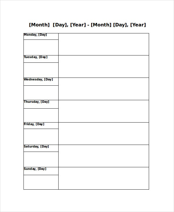 26 Blank Weekly Calendar Templates Pdf Excel Word - 26 26 Blank Weekly Calendar Templates Pdf Excel Word ᐅ