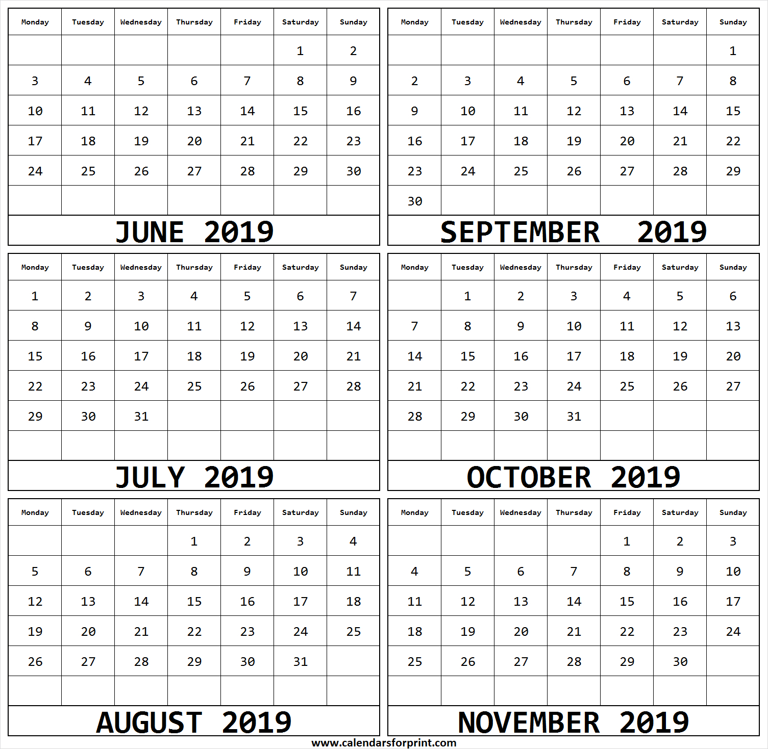 6 Month Printable Free Calendar | Example Calendar Printable Triangle 6 Month To View Calender