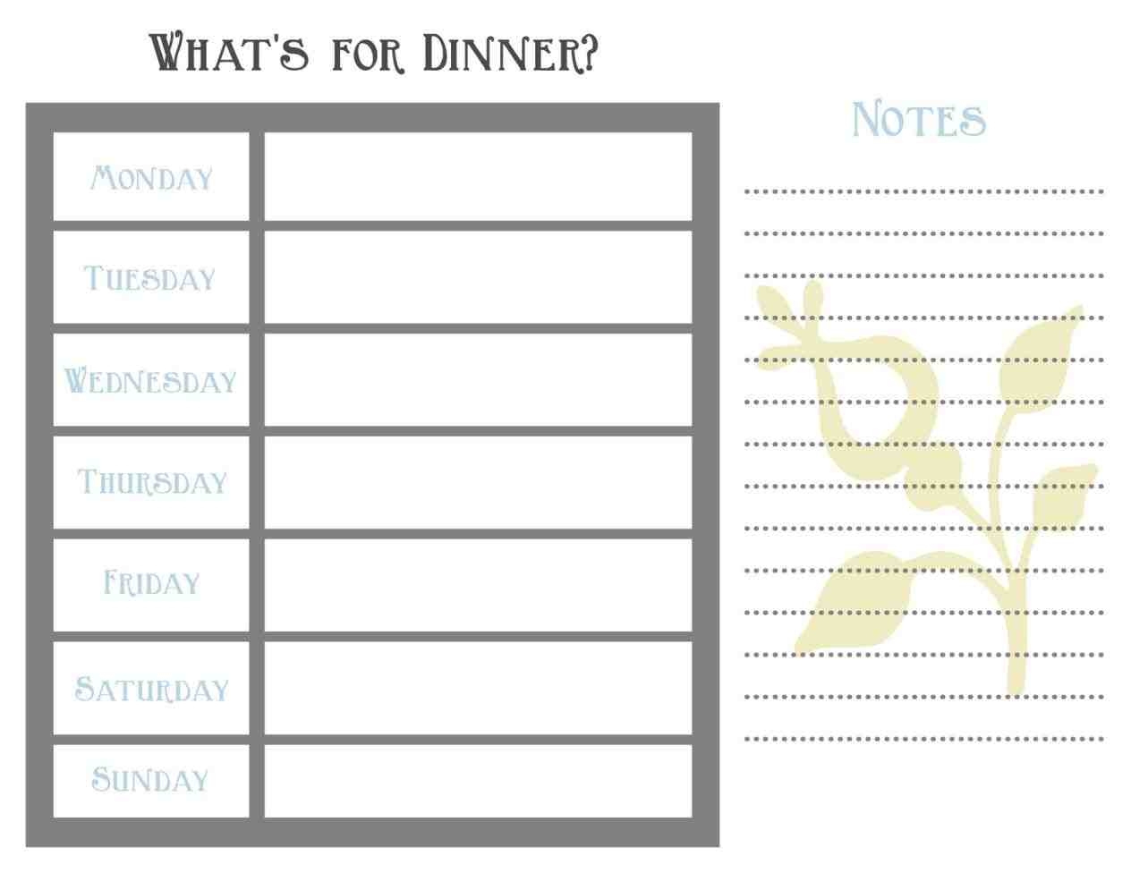 7 Day Weekly Planner Template Printable | Calendar Aa 7Day Wkly Calendar