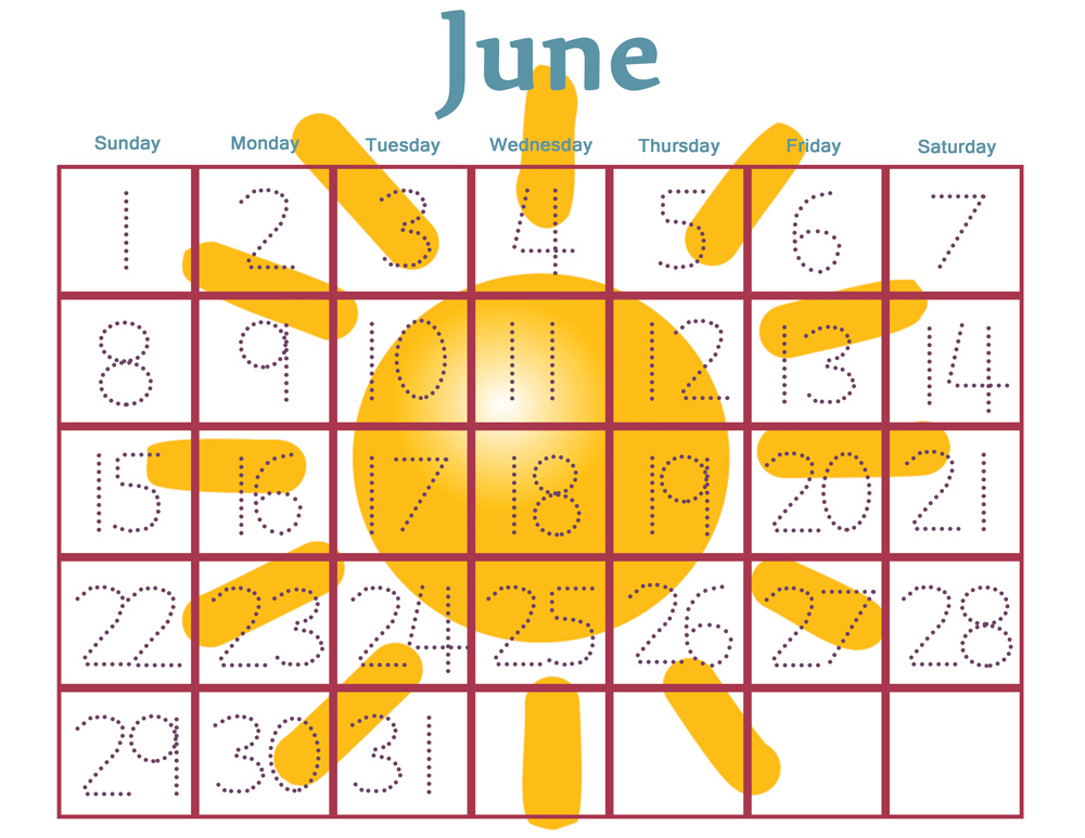 8 Best Free Printable Preschool Calendars - Printablee Free Printable Calendars For Kindergarten