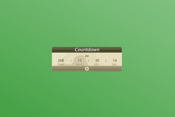 A3 Countdown Windows 10 Gadget - Win10Gadgets Widget Windows 10 Countdown Desktop