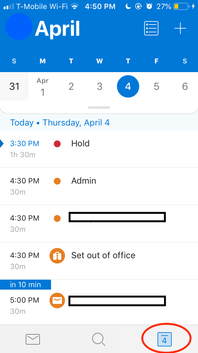 Add A Shared Calendar In Outlook For Ios And Android Outlook App Not Showing Calender On Bottom