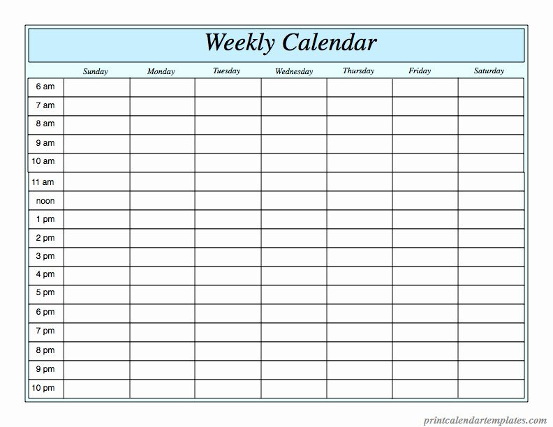 Agenda With Time Slots Luxury Free Printable Weekly Time And Date Printable Calendar
