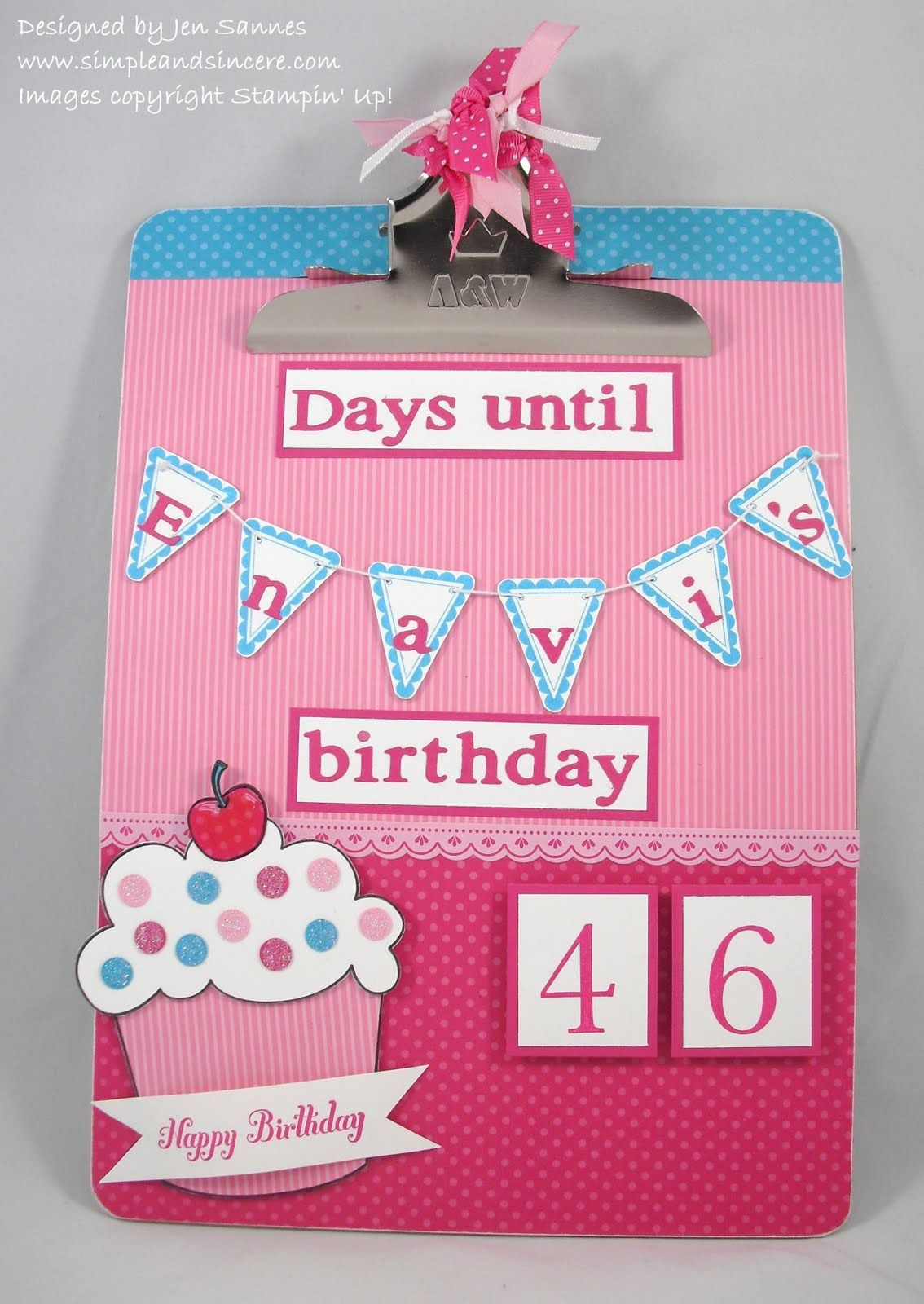 Birthday Countdown Clipboard | Birthday Countdown Countdown To Birthday Calendar Printable