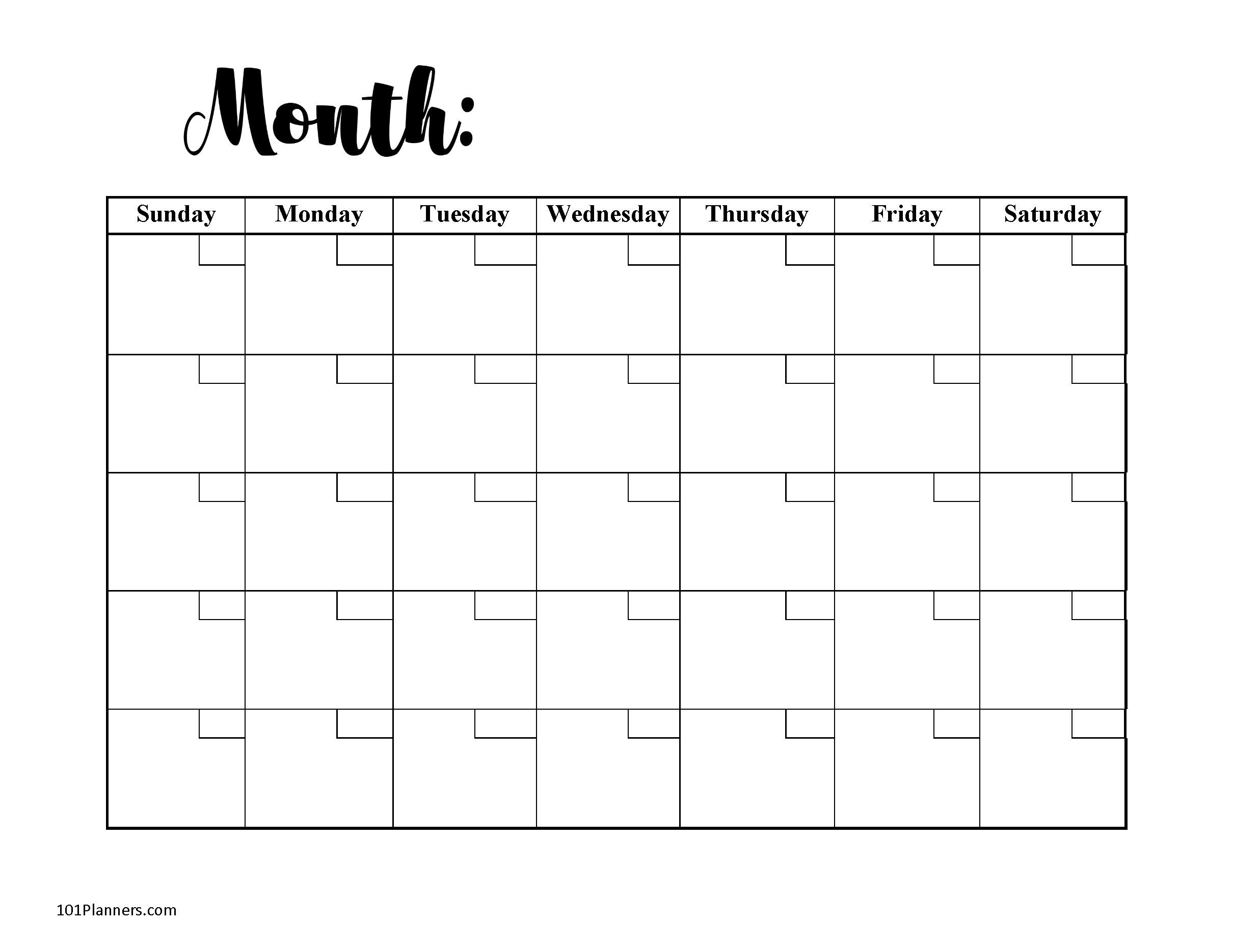 Blank Calendar With No Dates - Example Calendar Printable 4 Weekly Calander Editable