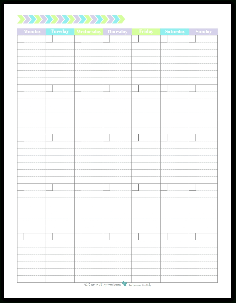 Blank Monthly Calendar Monday Start - Calendar Inspiration Free Monthly Templates Starting Monday