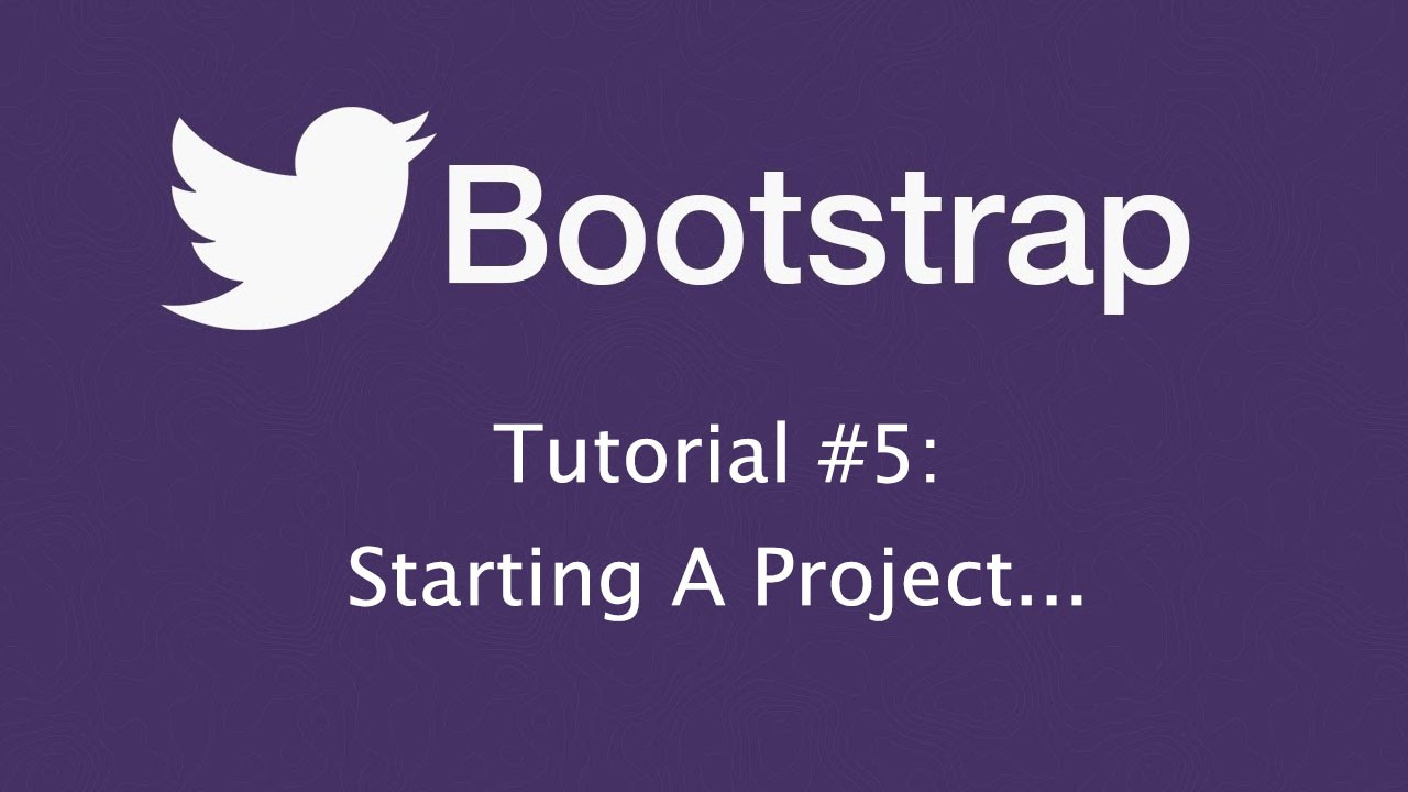 Bootstrap Tutorial 5: Starting A Project - Youtube Cannot Display Bootstrap Glyphicon