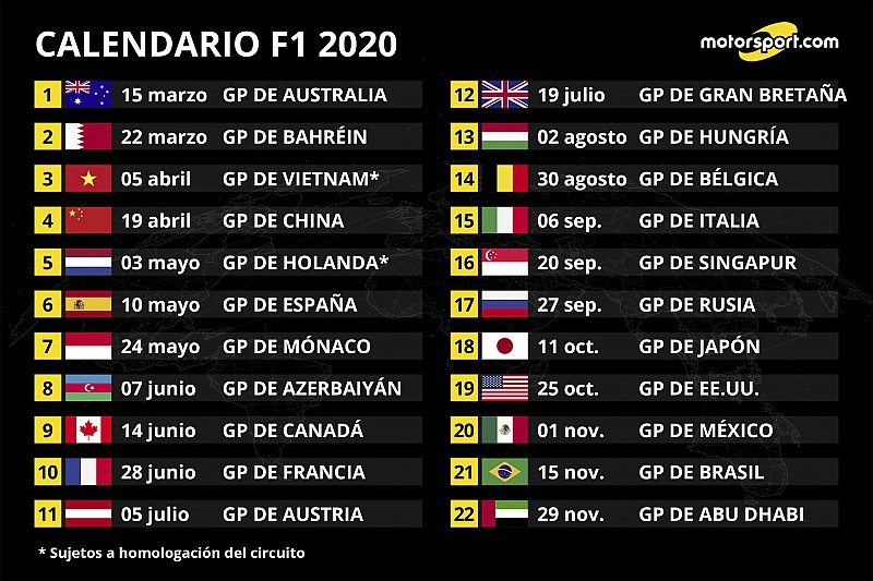 Calendar F1 2020 | F1® 2020 Season Calendar. 2020-03-10 F1 Racing Schedule 2022 Printable