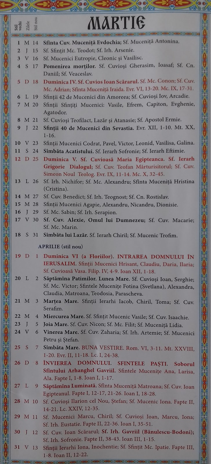Calendar Ortodox 2021 Pdf - E Jurnal Calendar Crestin Ortodox Pdf