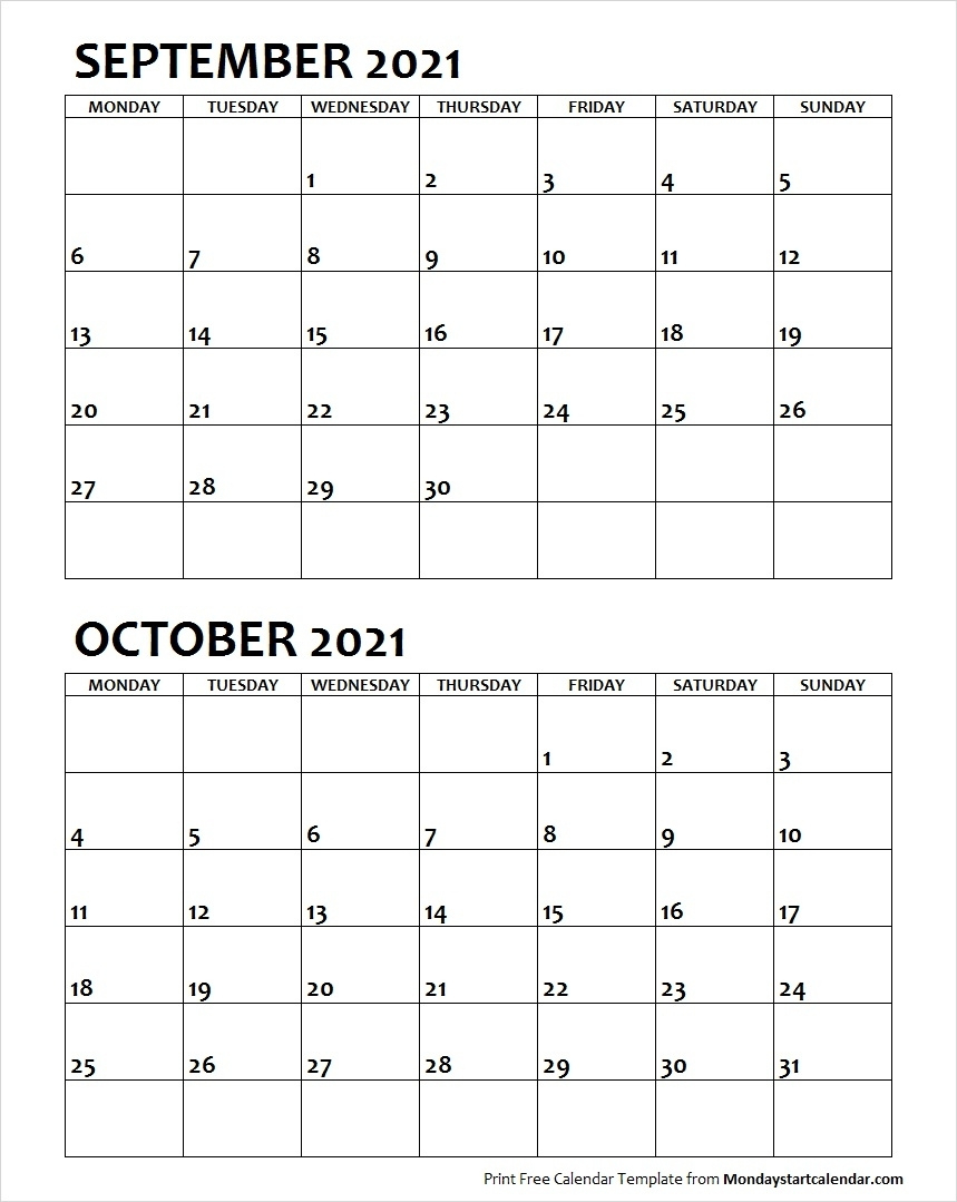 Calendar September October 2021 | Best Calendar Example September And October Calendar