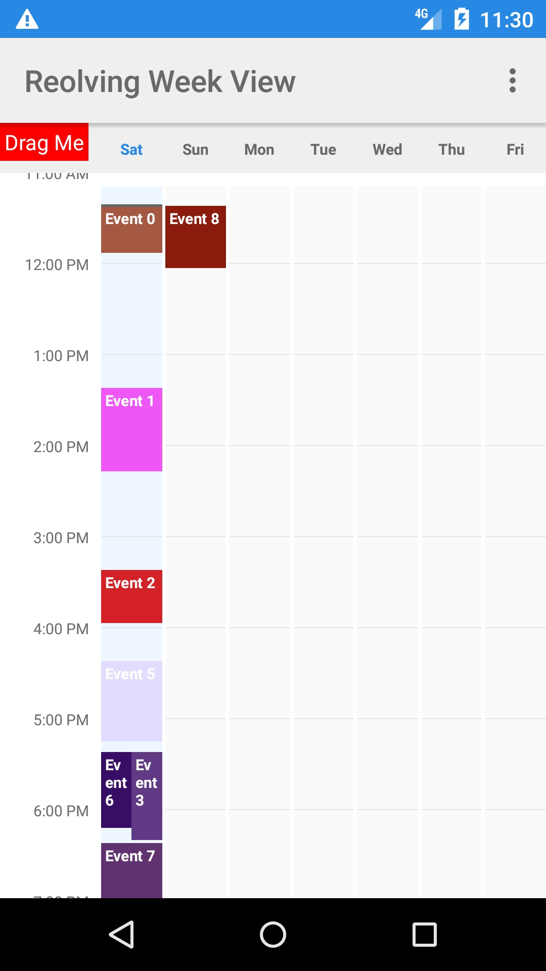 Calendar Week View Android Example | Calendar Printables Week To View Printable