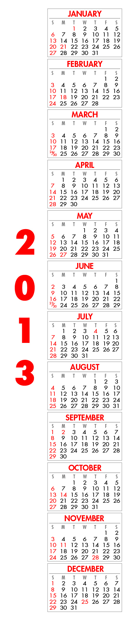 Calendars Templates | 1.5X7 Calendars Template 5X7 Calendar Templates Free