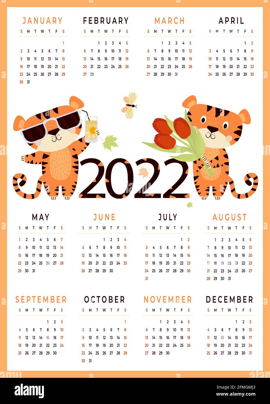 Calendrier 2022 Des Enfants A Imprimer Banque D&#039;Image Et Calendrier 2022 À Imprimer