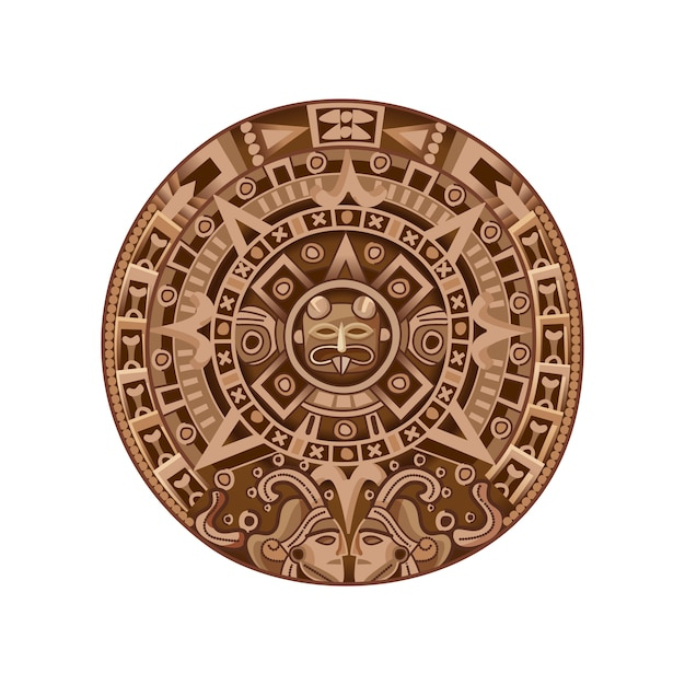 Cartoon Mayan Calendar | Free Vector Mayan Calendar Template Uks2