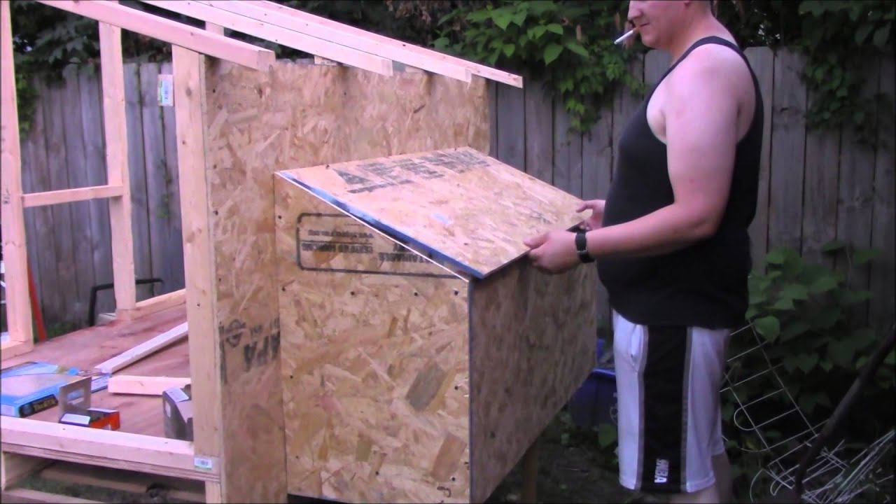 Chicken Coop Build Part 4 - The Nesting Boxes Closed In How To Make 15€ Monthly