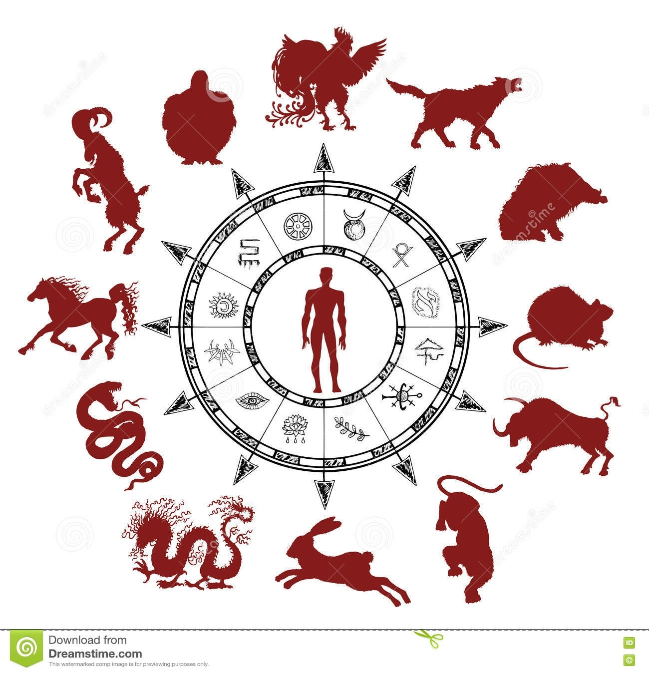 Chinese Zodiac Calendar Year Chart - Ten Free Printable Printable Chinese Zodiac Animals