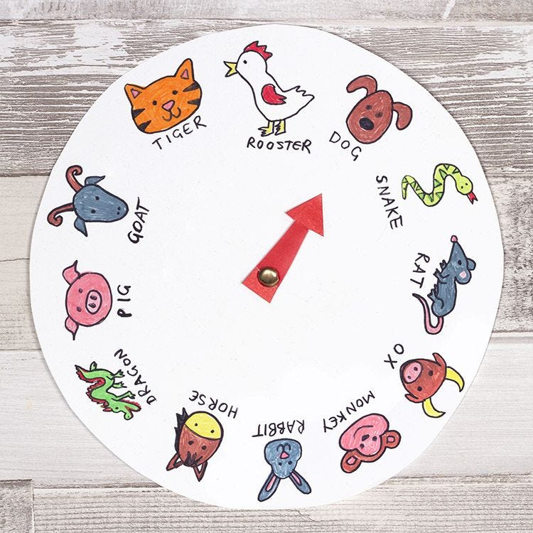 Chinese Zodiac Clock | Free Craft Ideas | Baker Ross Chinese New Year Zodiac Printable Calendar