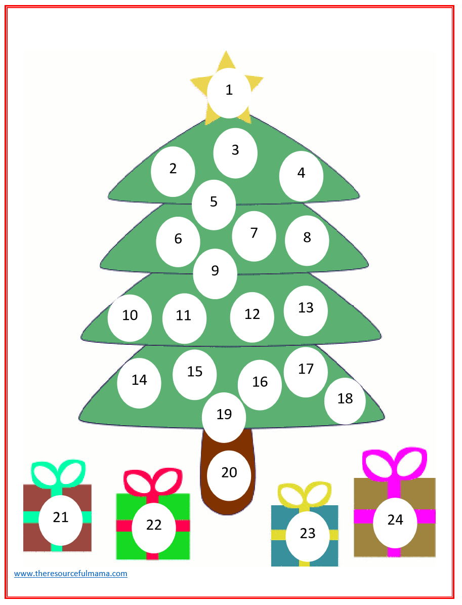 Christmas Countdown Advent Calendar (With Images Fun Printable Countdown Calendars
