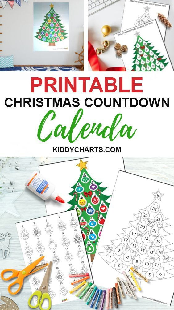 Christmas Countdown For Kids: Free Colour In Fun And Giant Fun Printable Countdown Calendars
