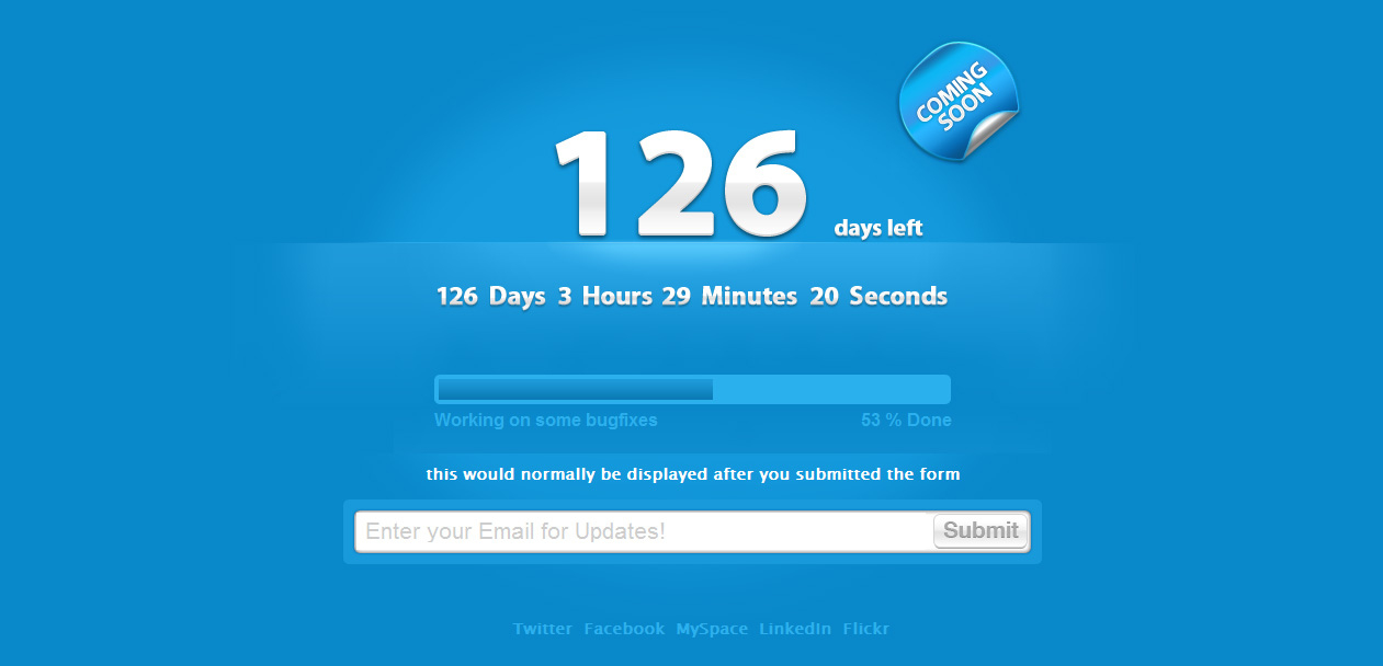 Clean Countdown Timer - Designdune Free Countdown To Retirement Calendarics Cost Of Program