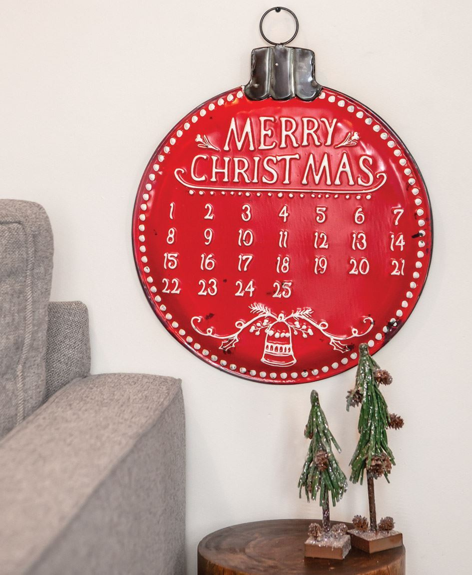Col House Designs - Wholesale| Metal Bulb Christmas 7 Days To Christmas Countdown Calendar