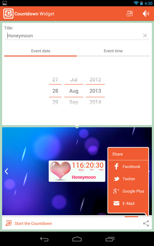 Countdown Days - App &amp; Widget Apk Free Android App How To Use A Countdown On Your Phone