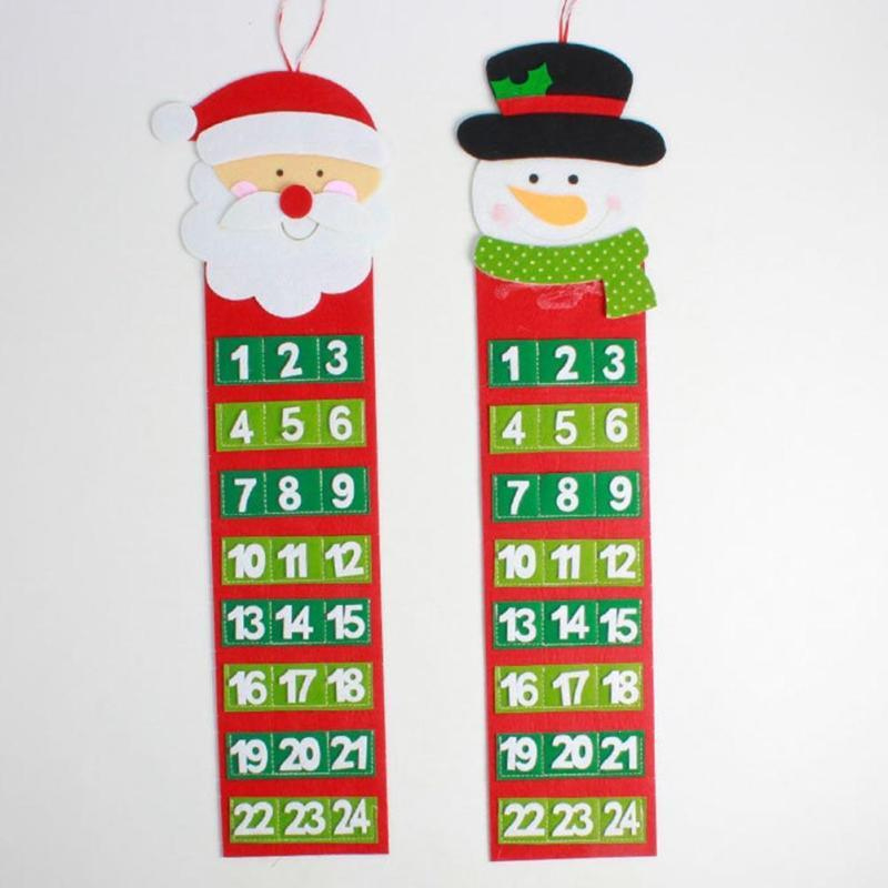 Date 1 24 Non Woven Christmas Advent Calendar New Year App Xmas Candar For Xmas Count Down