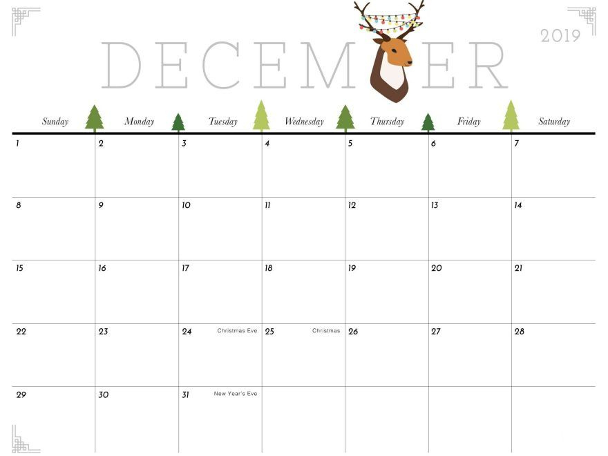 December 2019 Calendar Usa School Holidays | Printable Printable December Calendar With Holidays