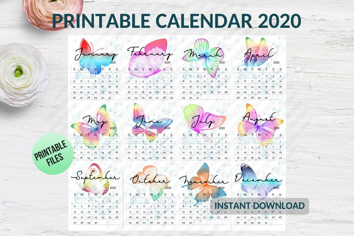 Desk Calendar 2020 Template, Calendar 2020 Printable Free Printable Desk Calendar