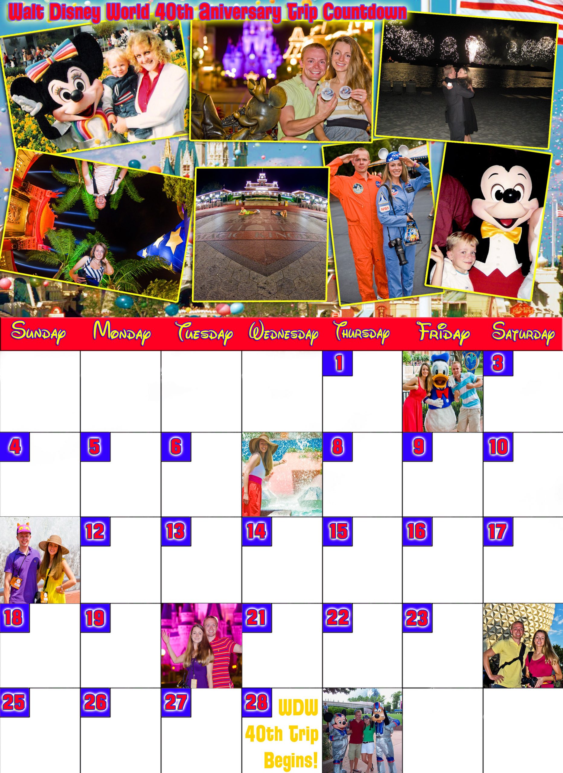 Disney Countdown Calendars - Disney Tourist Blog Printable Countdown To Disneyuntdown Calendar Printable