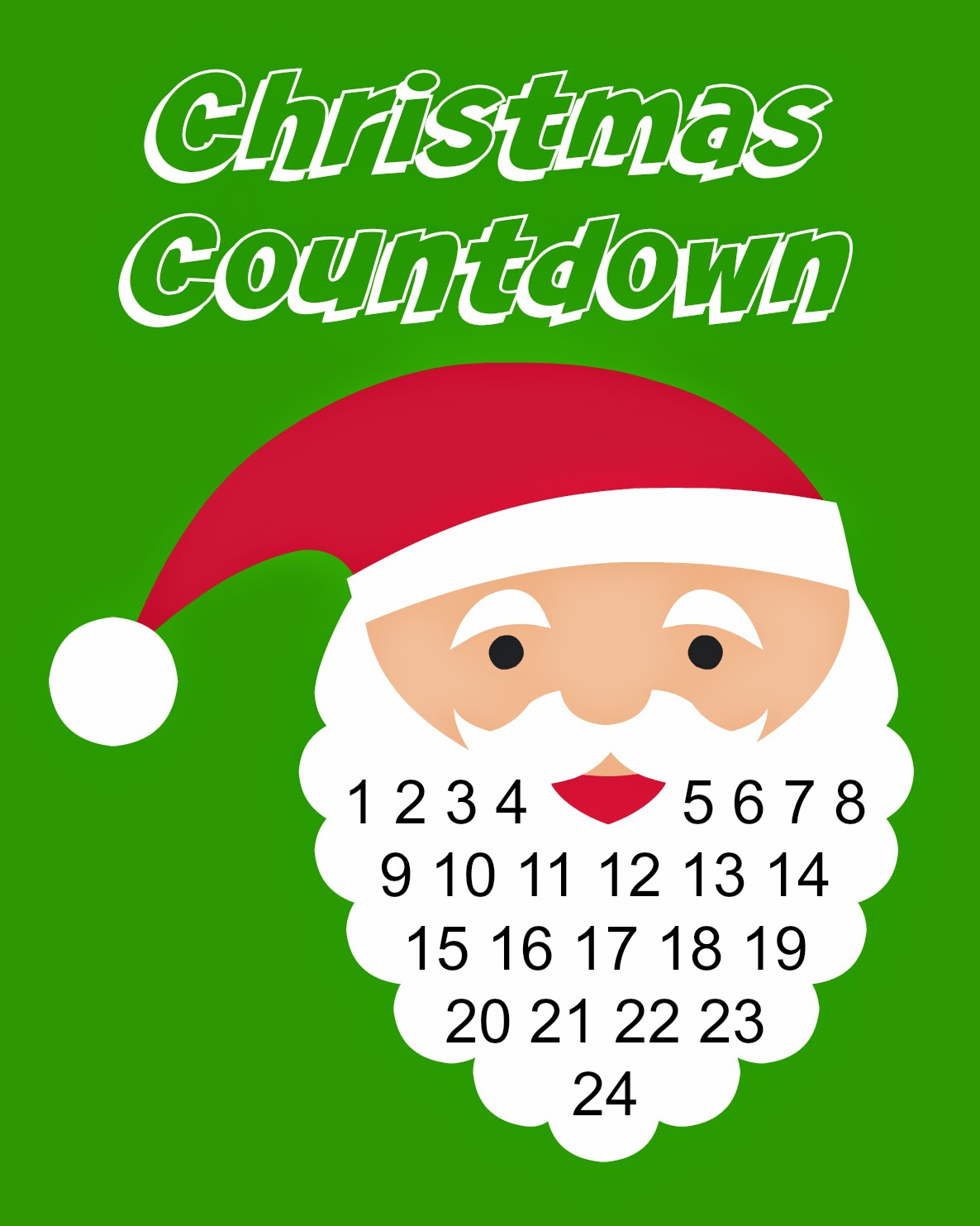 East Coast Mommy: Christmas Countdown {Printable} 7 Days To Christmas Countdown Calendar